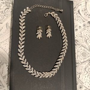 Wedding set necklace and earrings